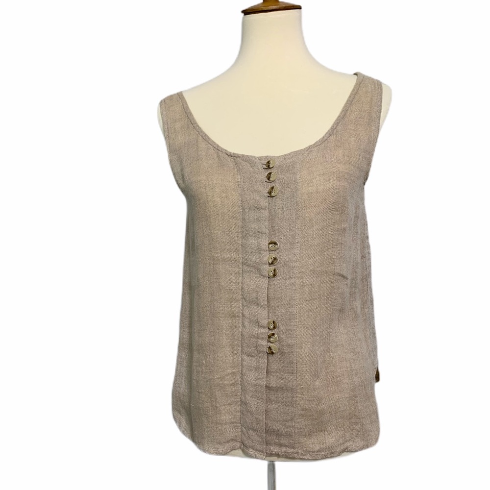 Champagne International Express linen top